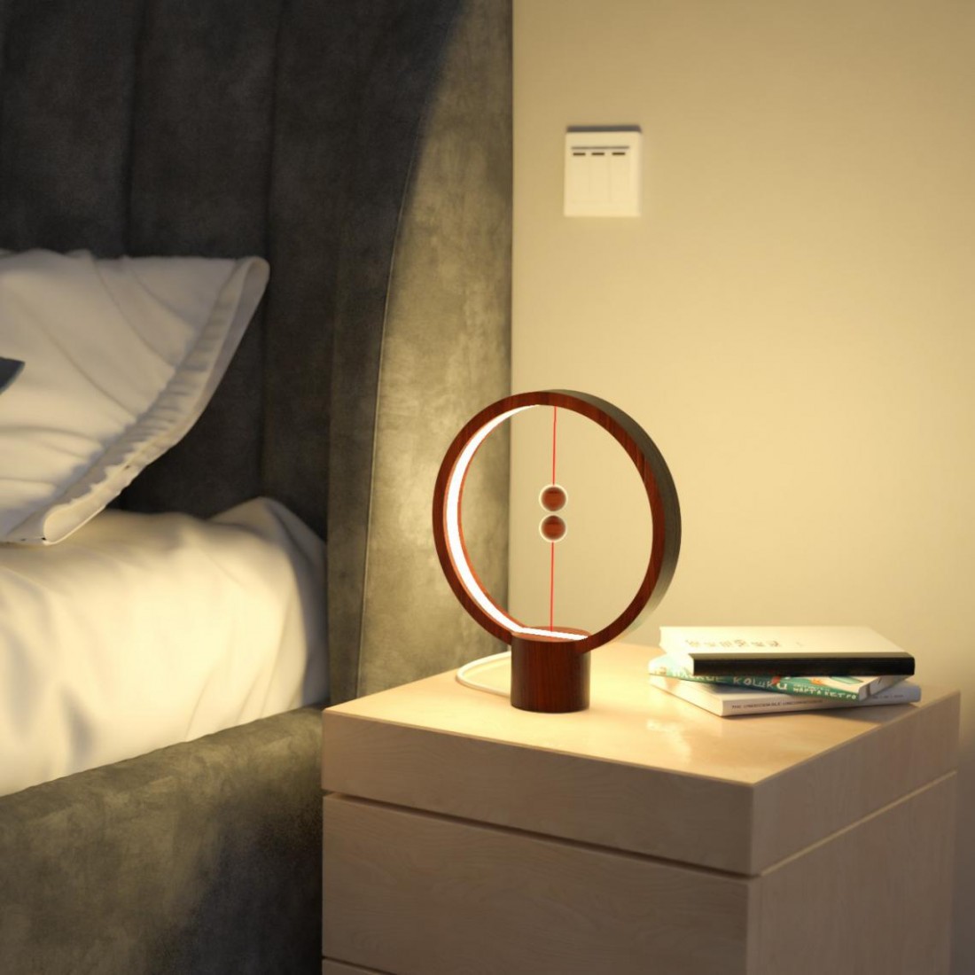 Heng Balance Lamp - Lampe à LED USB à interrupteur magnétique Conjure,Lampe  de table, Décoration pour chambre à coucher, Salon, Salle à manger et