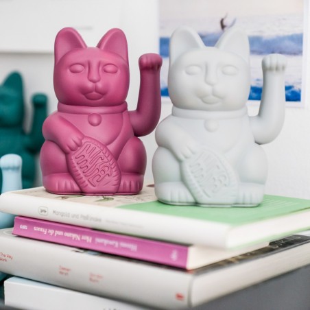 Porte bonheur japonais Maneki Neko, blanc