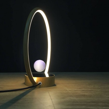 Lampe LED lévitation design CIRCLO finition blanche