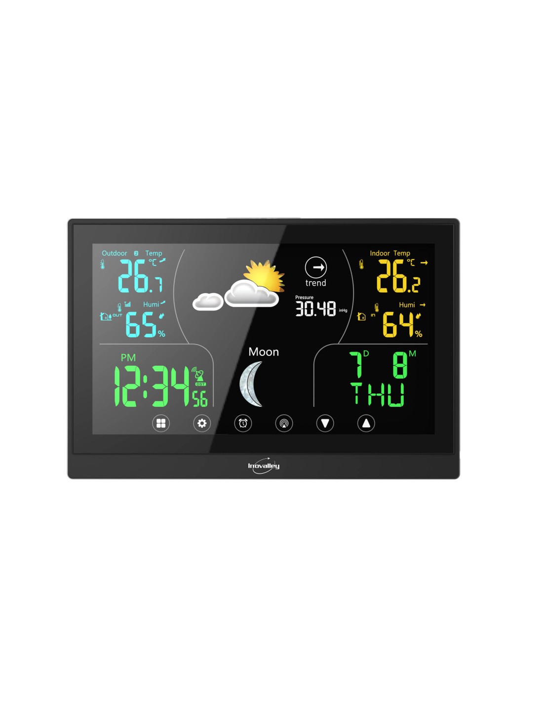 Mini station météo sans fil LCD couleur - OTIO - Mr.Bricolage
